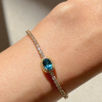 Giselle Blue Topaz Bracelet