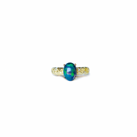 Black Opal Rigato Ring