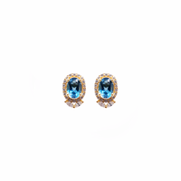 Emery Topaz Stud Earrings