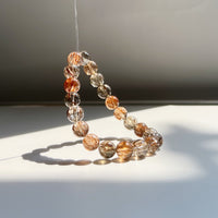 Black & Gold Rutilated Tourmaline Bracelet