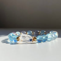 Aquamarine & Dumortiertie Bracelet