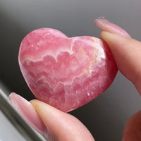 Rhodochrosite Heart