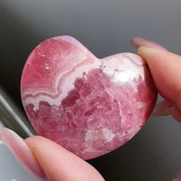Rhodochrosite Heart