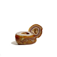 Agate Treasure Bowl with Wood Stand
