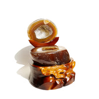Agate Treasure Bowl with Wood Stand