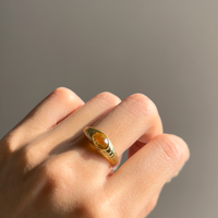 Belle Citrine Signet Ring