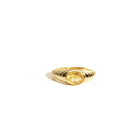 Belle Citrine Signet Ring