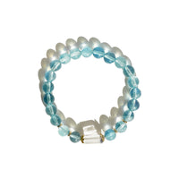 Aquamarine & Dumortiertie Bracelet