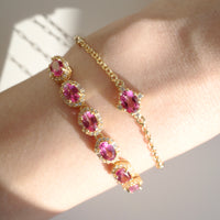 Blythe Pink Topaz Bracelet
