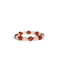 Rose Quartz & Strawberry Quartz Bracelet