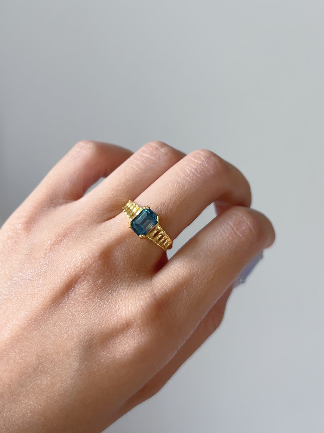 Royal Blue Topaz Ring