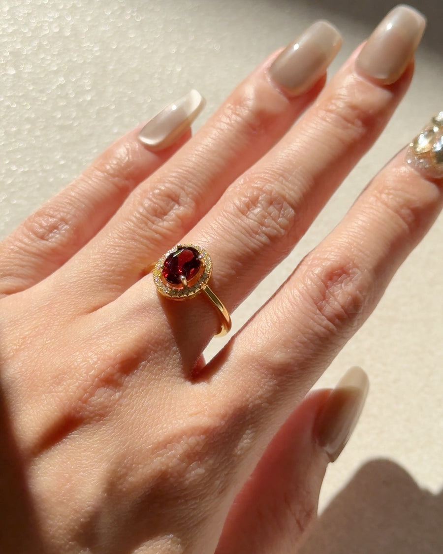 Giselle Garnet Ring