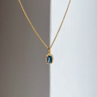 Brittany Royal Blue Topaz Necklace