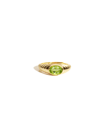 Belle Peridot Signet Ring