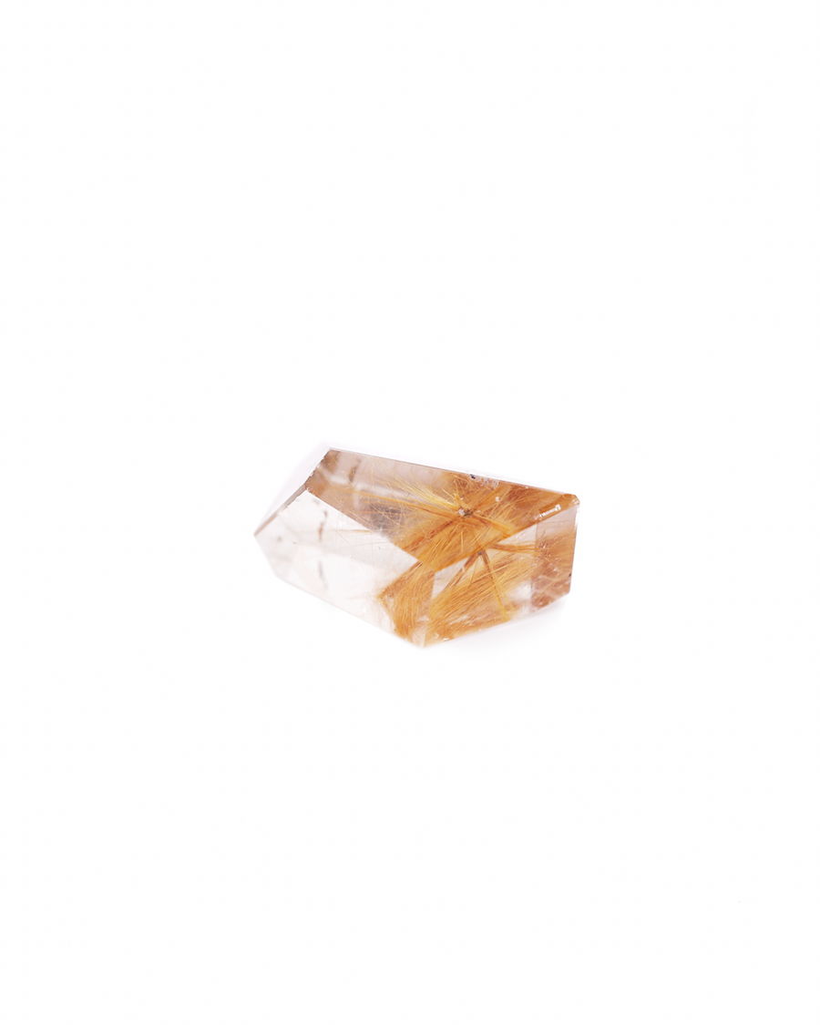 Carved Gold Rutilated Quartz