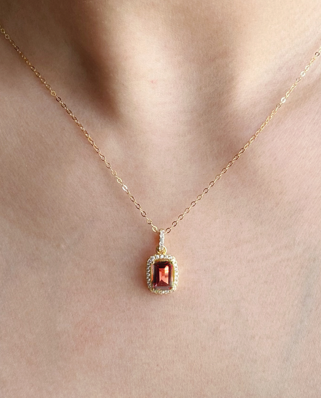 Brittany Garnet Necklace