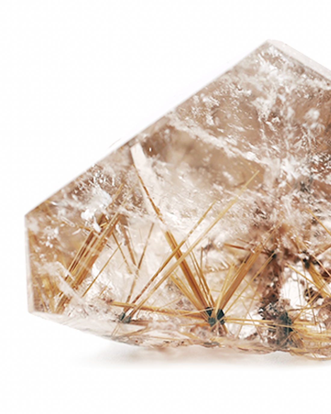 Carved Gold Rutilated Quartz