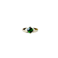 Diopside Milgrain Ring