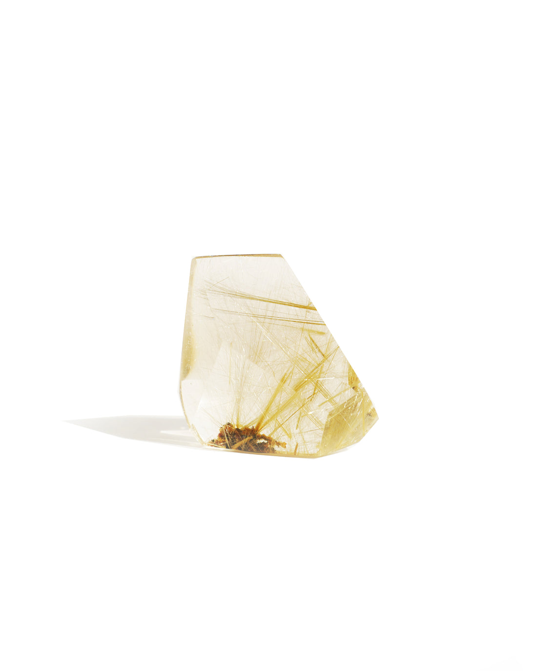 Carved Gold Rutilated Quartz