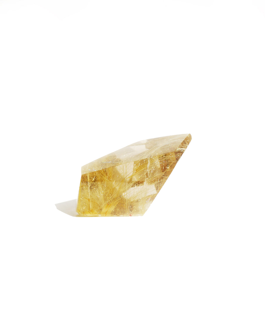 Carved Gold Rutilated Quartz