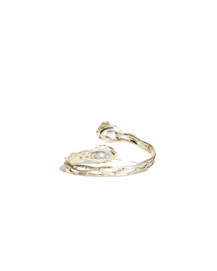 Dumortiertie Silver Bangle