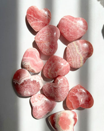 Rhodochrosite Heart